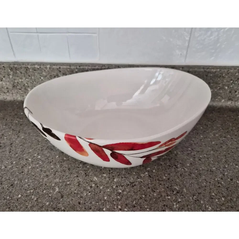Tabletops Gallery Autumn Ceramic Serving Bowl